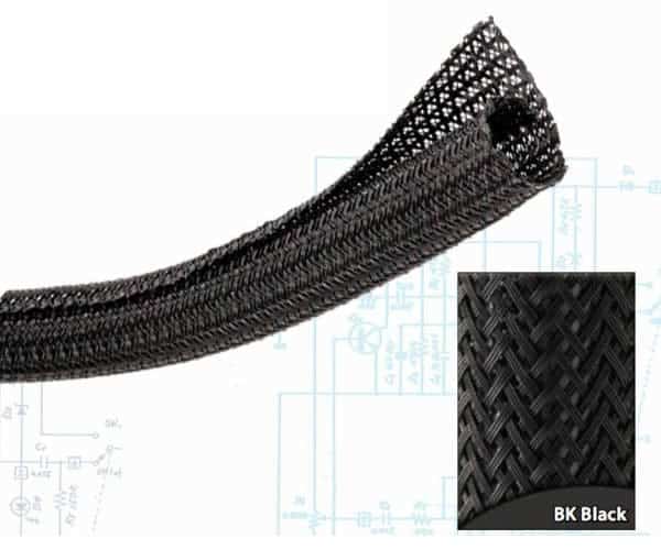 2 Black Ultra Split Wrap Wire Loom - 50 Feet - X2 Industries