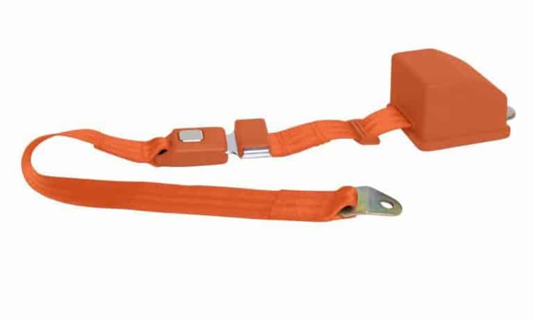 2 Point Retractable Orange Lap Seat Belt(1 Belt)