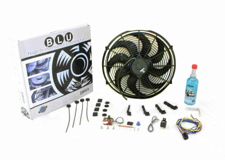 Super Cool Pack with Two 1019 fCFM 10" S Blade Fans, Adj Temp Switch, Harness, & Brackets & Additive